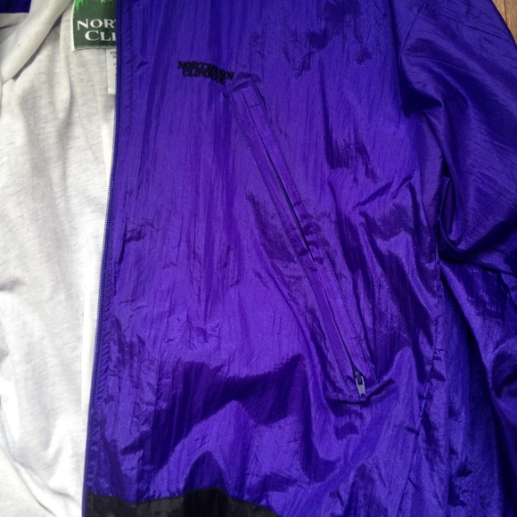 VINTAGE Northern Climate - Purple & Black Windbreaker - Picture 6 of 8